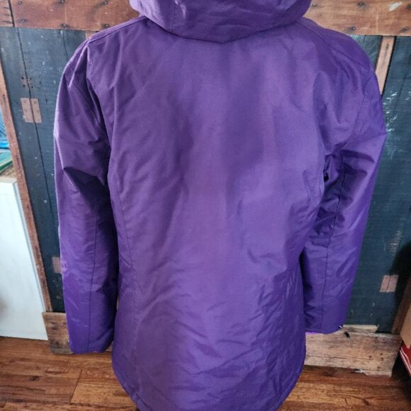 Champion Women Hooded VentureShell Winter Jacket Full Zipper Purple Size XL - Picture 3 of 6